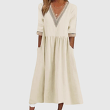 LIVIA | Robe Mi-Longue en Dentelle