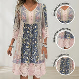 NAYA | Luxe Boho Midi Fluid Robe
