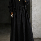 Clara | Robe en jean à col Peter Pan