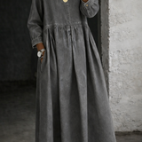 Clara | Robe en jean à col Peter Pan