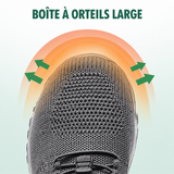 Chaussures Orthopédiques en Tissu Tricoté - Tout Noir
