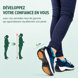 Chaussures Orthopédiques en Tissu Tricoté - Tout Noir