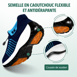Chaussures Orthopédiques Ambulo en Tissu Tricot - Bleu Marine