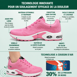 Chaussures Orthopédiques en Tissu Tricoté - Noir Rouge