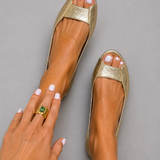 Adelina | Sandales Dorées Comfort Chic