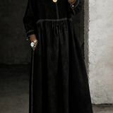 Melissa | Robe en jean col rond à manches longues