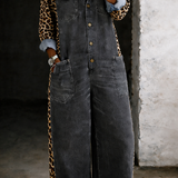 Amanda | Combinaison chemise en jean