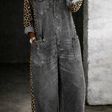 Amanda | Combinaison chemise en jean