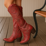 Inès | Bottes western montantes à clous