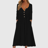 ZARA | Robe Midi à Boutons Frontal
