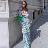 Zyra - Bold Printed Tourbillon Ensemble