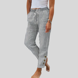 Raquelle - Pantalon Rayé Casual