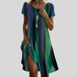 Genna - Décontractée Robe Boho à Dégradé
