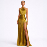 Apolline | Robe Maxi Éclat Doré