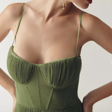 Yelena | Élégante robe en tulle drapé