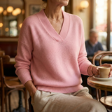 Faye | Pull décontracté doux à col V