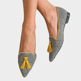 Odessie - Mocassins à motifs carreaux contemporains