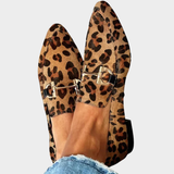 Gia - Élégantes Mocassins Imprimé Léopard