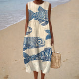 Robe d'Été Sans Manches Ultra Confortable
