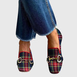 Mélani™ | Mocassins à Motif Carreaux