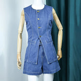 Azura | Ensemble en jean sans manches