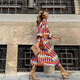 Cassandra - Vibrant Geometric Robe