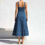 Élen | Robe midi en denim