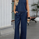 Aurélia | Ensemble denim coupe fluide