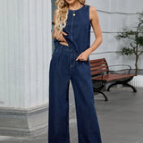Aurélia | Ensemble denim coupe fluide
