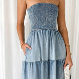 Soline | Robe longue en denim