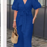 LYNORA | Élégante Robe Midi à Encolure en V