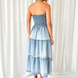 Soline | Robe longue en denim