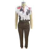 Florabel - Ensemble Chic avec Manches Volantes