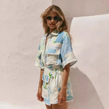 Solene - Chic Patchwork Ensemble