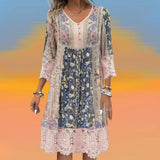 NAYA | Luxe Boho Midi Fluid Robe