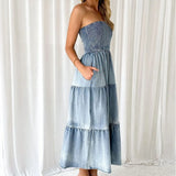 Soline | Robe longue en denim