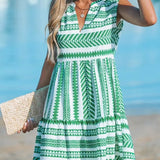 Katrina - Robe d'Été à Motif Géométrique