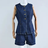 Azura | Ensemble en jean sans manches