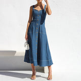 Élen | Robe midi en denim