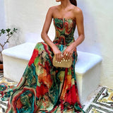 Juliette | Élégante Robe Maxi Imprimée