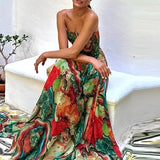 Juliette | Élégante Robe Maxi Imprimée