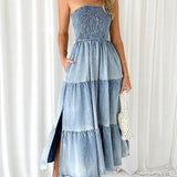Soline | Robe longue en denim