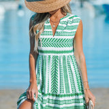 Katrina - Robe d'Été à Motif Géométrique