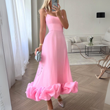 Eliana | Robe Longue Élégante avec Volants