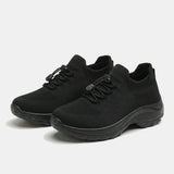 Chaussures Orthopédiques en Tissu Tricoté - Tout Noir