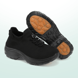 Chaussures Orthopédiques en Tissu Tricoté - Tout Noir