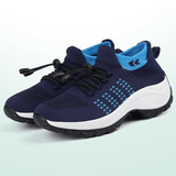 Chaussures Orthopédiques Ambulo en Tissu Tricot - Bleu Marine