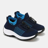 Chaussures Orthopédiques Ambulo en Tissu Tricot - Bleu Marine