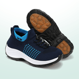 Chaussures Orthopédiques Ambulo en Tissu Tricot - Bleu Marine