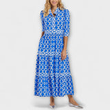 JULIANA | Robe Midi à Motif Chaîne
